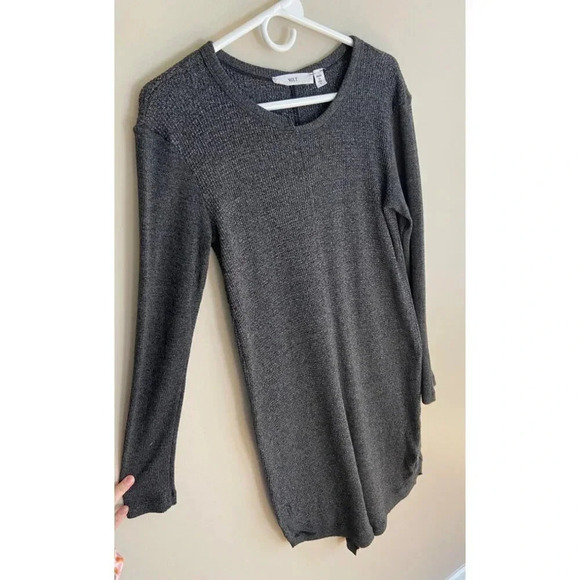 Wilt Charcoal Gray Thermal Long Sleeve Sweater Dress Size S - Picture 4 of 11